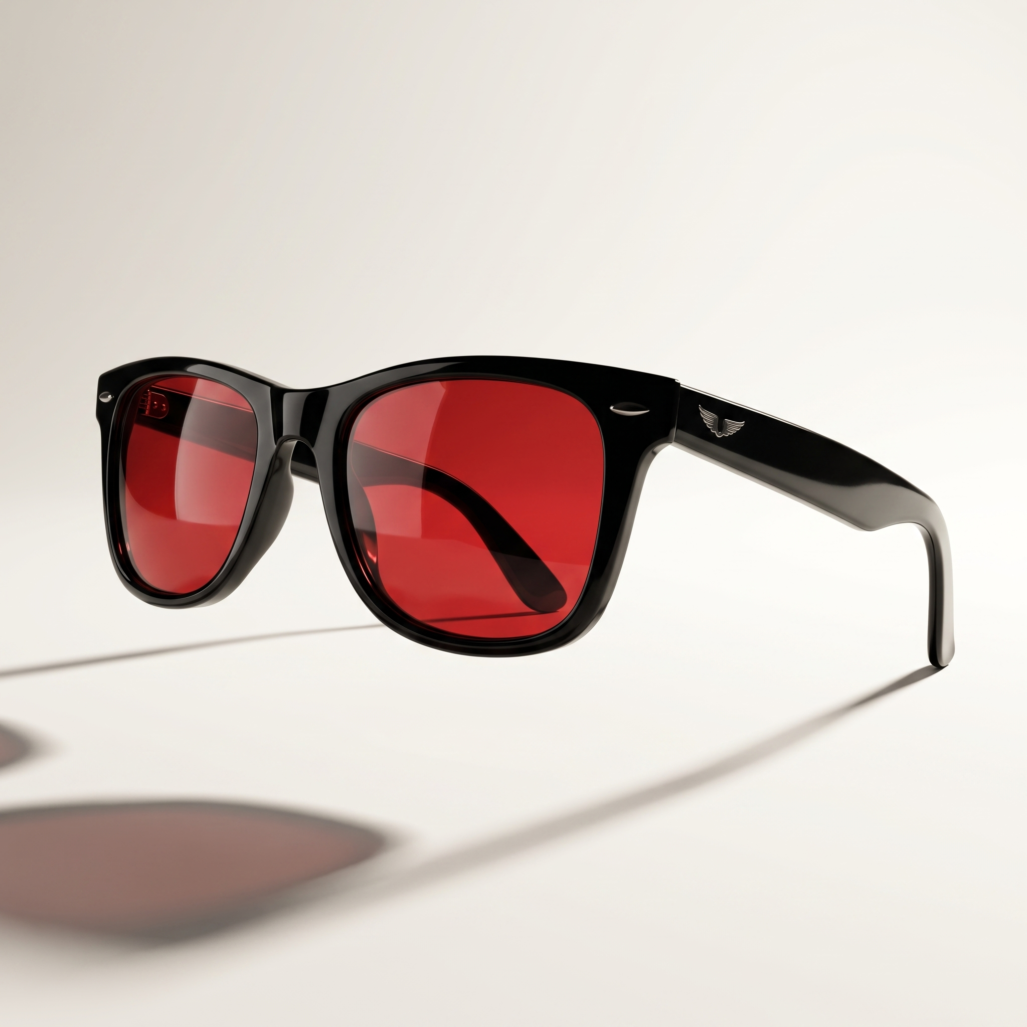 Red Tinted Anti-Blue Light Glasses (Black Frame)
