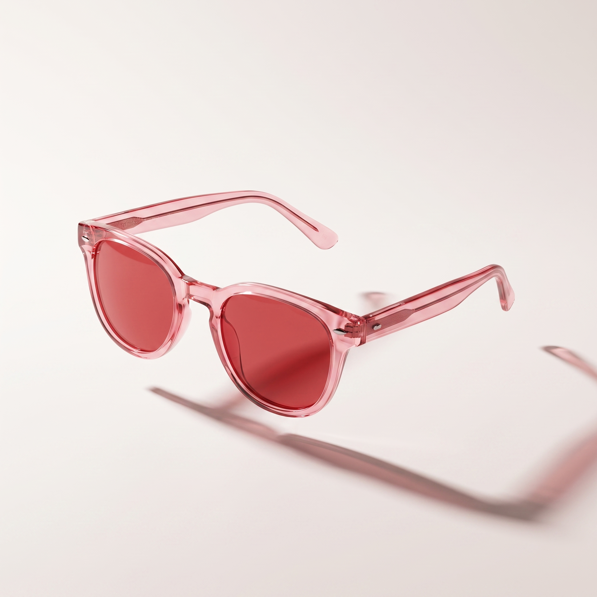 Red Tinted Anti-Blue Light Glasses (Pink-Red Frame)